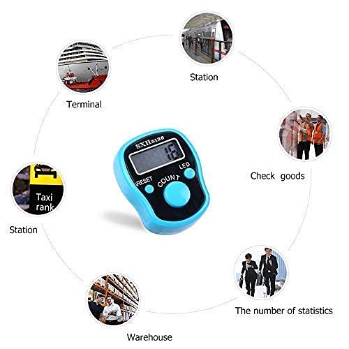 Sadvidhya Hand Tally Counter Finger Ring with 4 Digit Counting